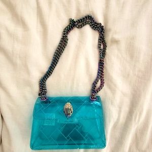 Kurt Geiger bluish iridescent purse